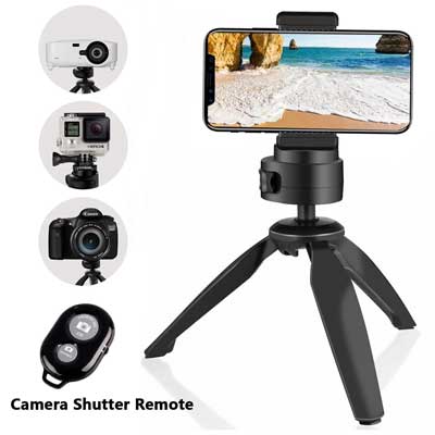 Heavy Duty Tripod, UBeesize Phone, and Camera Tabletop Mini Tripod