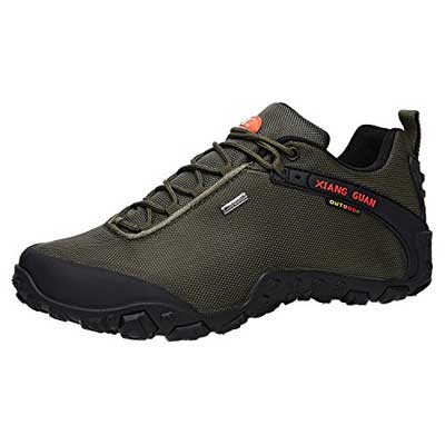 XIANG GUAN Men’s Outdoor Low-Top Oxford Water Resistant Trekking Hiking Shoes