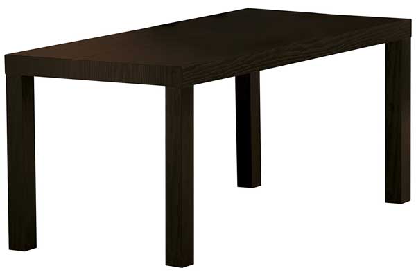 DHP Parsons Modern Coffee Table, Black Wood Grain