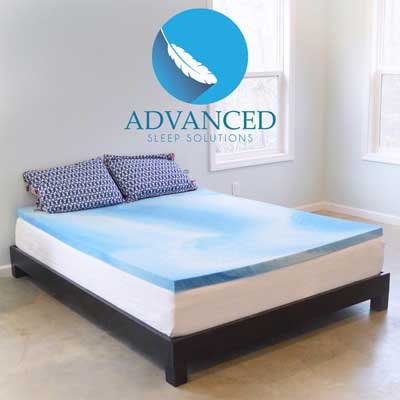 Advanced Sleep Solutions Gel Memory Foam Topper