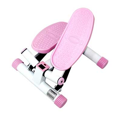 Sunny Health and Fitness Adjustable Twist Stepper, Pink