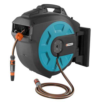 GARDENA Retractable Hose Reel 115-Feet with convenient Hose Guide