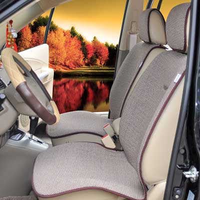 Sojoy Universal 4-Seasons Full Set OF Car Seat Cover and Cushions