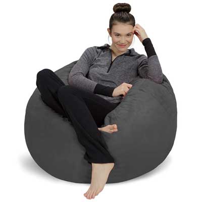 Sofa Sack Bean Bag Chair 3-inch, Charcoal