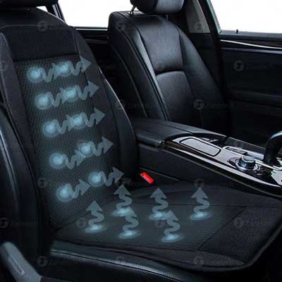 Zone Tech Cooling Car Seat Cushion with Adjustable Temperature