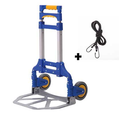 BENHE Folding Aluminum Hand Truck Luggage Carts Dolly