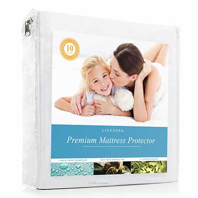 Linenspa Premium Smooth Fabric Mattress Protector