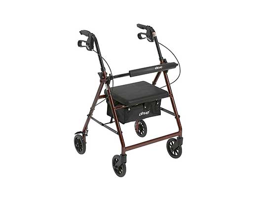 Drive Medical Aluminum Rollator Walker Fold Up