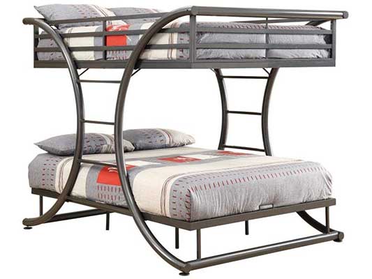 Coaster Home Furnishings 460078 Bunk Bed, Gunmetal