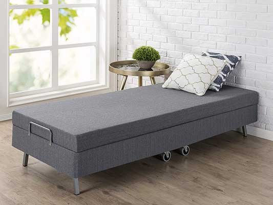 simmons beautysleep memory foam mattress folding foldaway extra portable guest bed cot