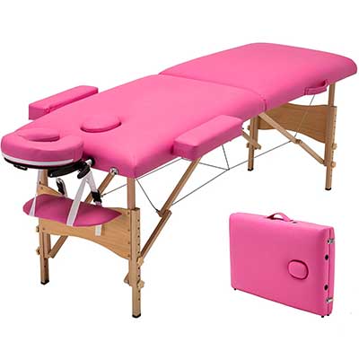Uenjoy Folding Massage table 84-Inches Professional Massage Bed