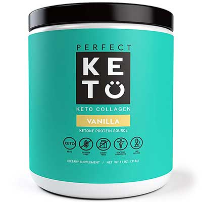 Perfect Keto Grass Fed Collagen Peptide with Low carbs and Oil powder