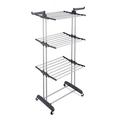 Richstar 3-Tier Clothes Drying Rack with Commercial Grade Casters