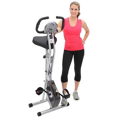 Exerpeutic Folding Magnetic Upright Bike with Pulse