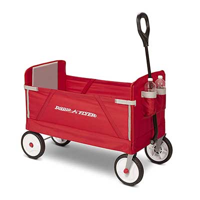 Radio Flyer 3-in-1 EZ Folding Wagon for Kids cargo