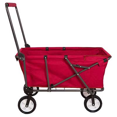 REDCAMP Collapsible Wagon Cart, 1200D/600D Canvas Folding Utility