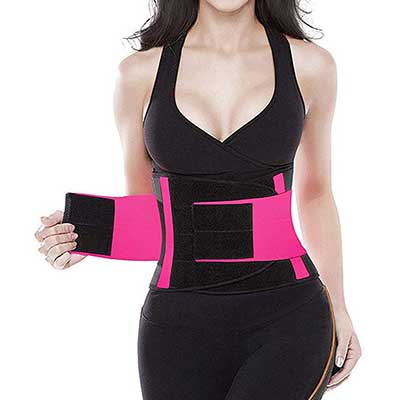 SHAPERX Camellias Waist Trainer Belt Body Shaper