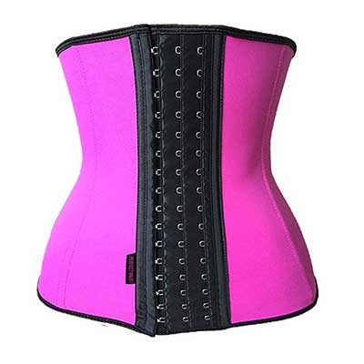 Women Latex Waist Training Cincher Underbust Corset Body Shaper