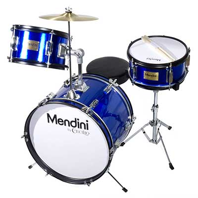 Mendini by Cecilio 16 Inch 3-Piece Kids/Junior Drum Set