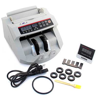 HFS Bill Money Counter Worldwide Currency Cash Counting Machine