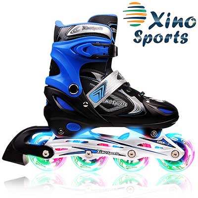 XinoSports Adjustable Inline Skates for Kids