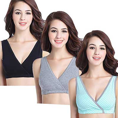 CAKYE 3 Pack Women’s Maternity Nursing Bra