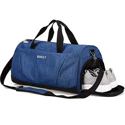 Sports Gym Bag with Shoes Compartment for Men and Women