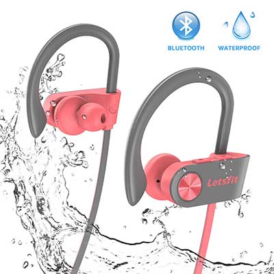 Bluetooth Headphones, Letsfit Wireless Headphones, IPX Waterproof