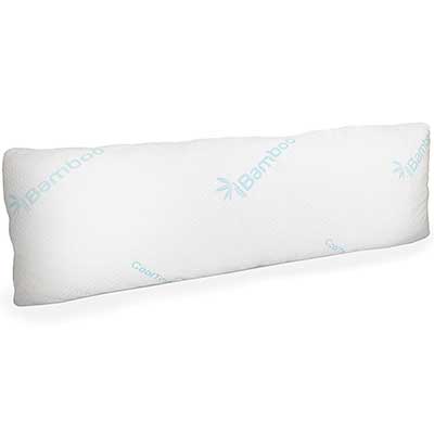 Memory Foam Body Pillow with Bamboo Cover