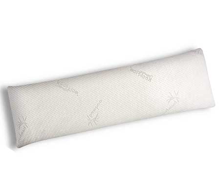 Xtreme Comforts Luxury Bamboo Shredded Memory Foam Full Size Body Pillow
