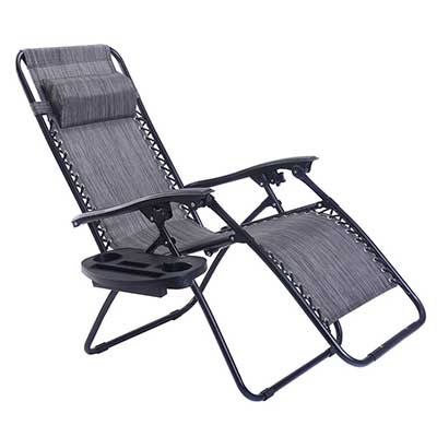Goplus Folding Zero Gravity Reclining Lounge Chairs