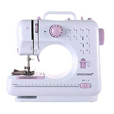 DONYER POWER Electric Sewing Machine Portable Mini with 12 Built-in Stitches