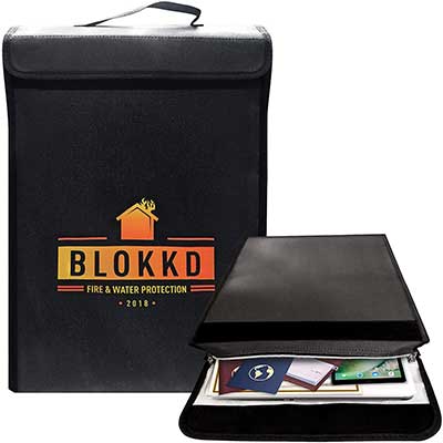 Fireproof Lock Box Bag for Documents