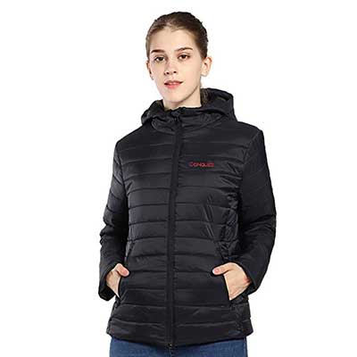 CONQUECO Women’s Heated Jacket Slim Fit