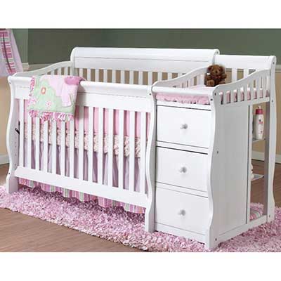 Sorelle Tuscany 4-in-1 Convertible Crib and Changer Combo