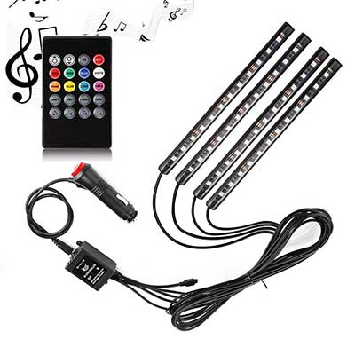 Adecorty ADCLS01 4pcs 48 LED Car LED Strip Light