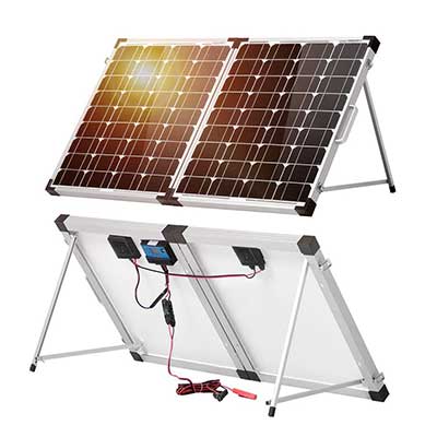 DOKIO 100w 12V Monocrystalline Foldable Solar Panel