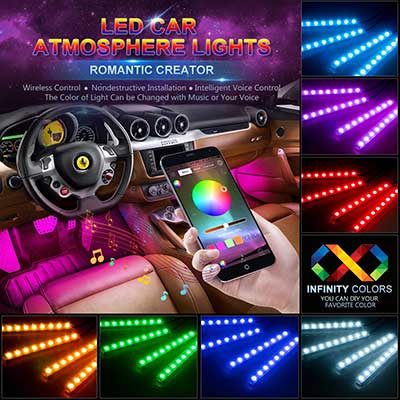 wsiiroon Car LED Strip Lights