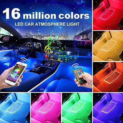 GBAuto USB Car Interior Lights LED