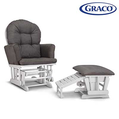 Graco Parker Semi-Upholstered Glider and Nursing Ottoman