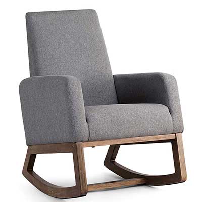 Giantex Upholstered Rocking Chair