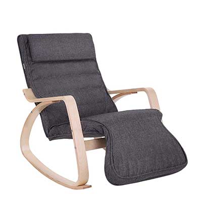 SONGMICS Relax Rocking Chair, Lounge Chair