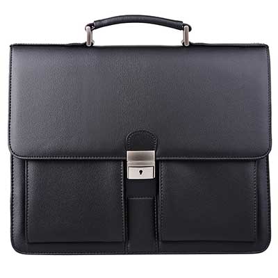 Jack&Chris PU Leather Briefcase Messenger Bag