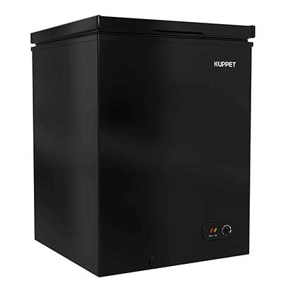 KUPPET Chest Freezer, Portable and Compact Freezer with Adjustable Thermostat