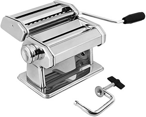 GOURMEX Stainless Steel Manual Pasta Maker Machine