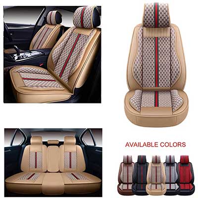 OASIS AUTO OS-007 Leather Car Seat Covers