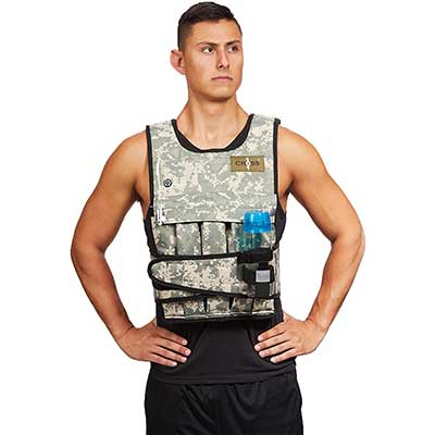 CROSS101 Weighted Vest 20lbs-80lbs with Shoulder Strap Pads Option