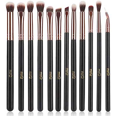 MSQ 12pcs Rose Gold Eye Makeup Brushes