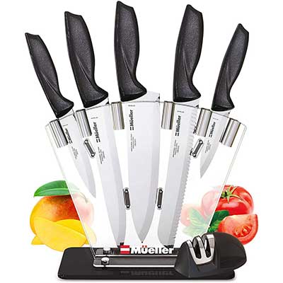 Mueller Deluxe Pro 7-Piece Ultra Sharp Kitchen Knives