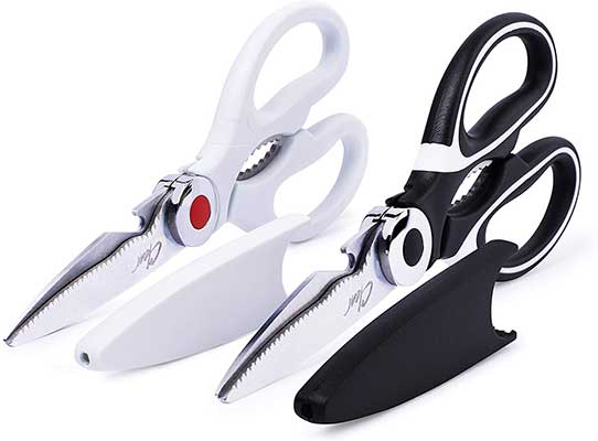 CLEAR STYLE Multipurpose Cooking Shears, 2 Pack